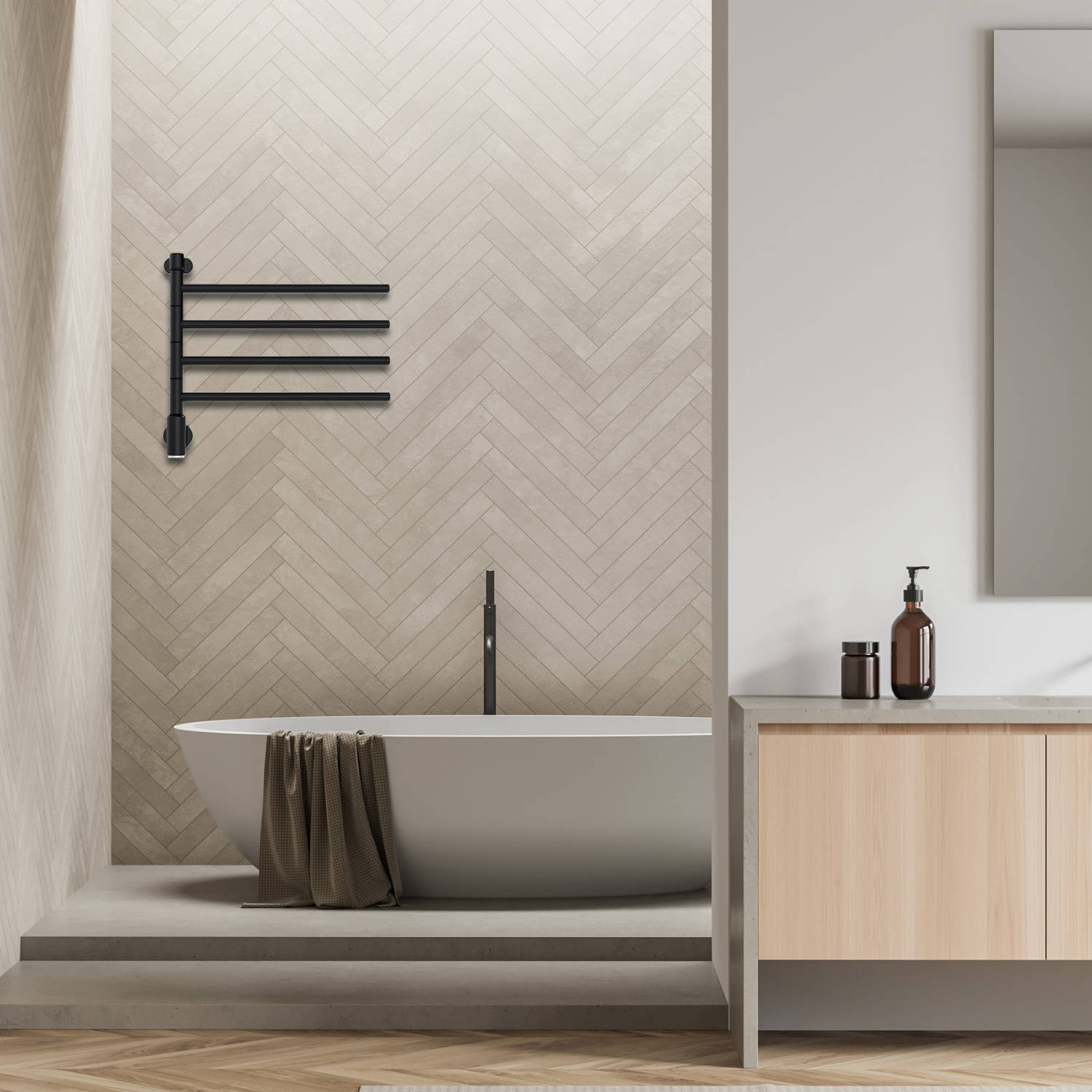 Flex I taimeriga, matt must - Image 2